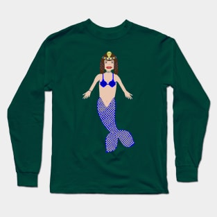 Cleopatra as a Mermaid Fantasy Art Long Sleeve T-Shirt